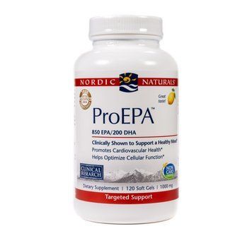 Витамины Хорошоее настроение рыбий жир Pro EPA Nordic Naturals лимонный вкус 120 капсул 8060 фото